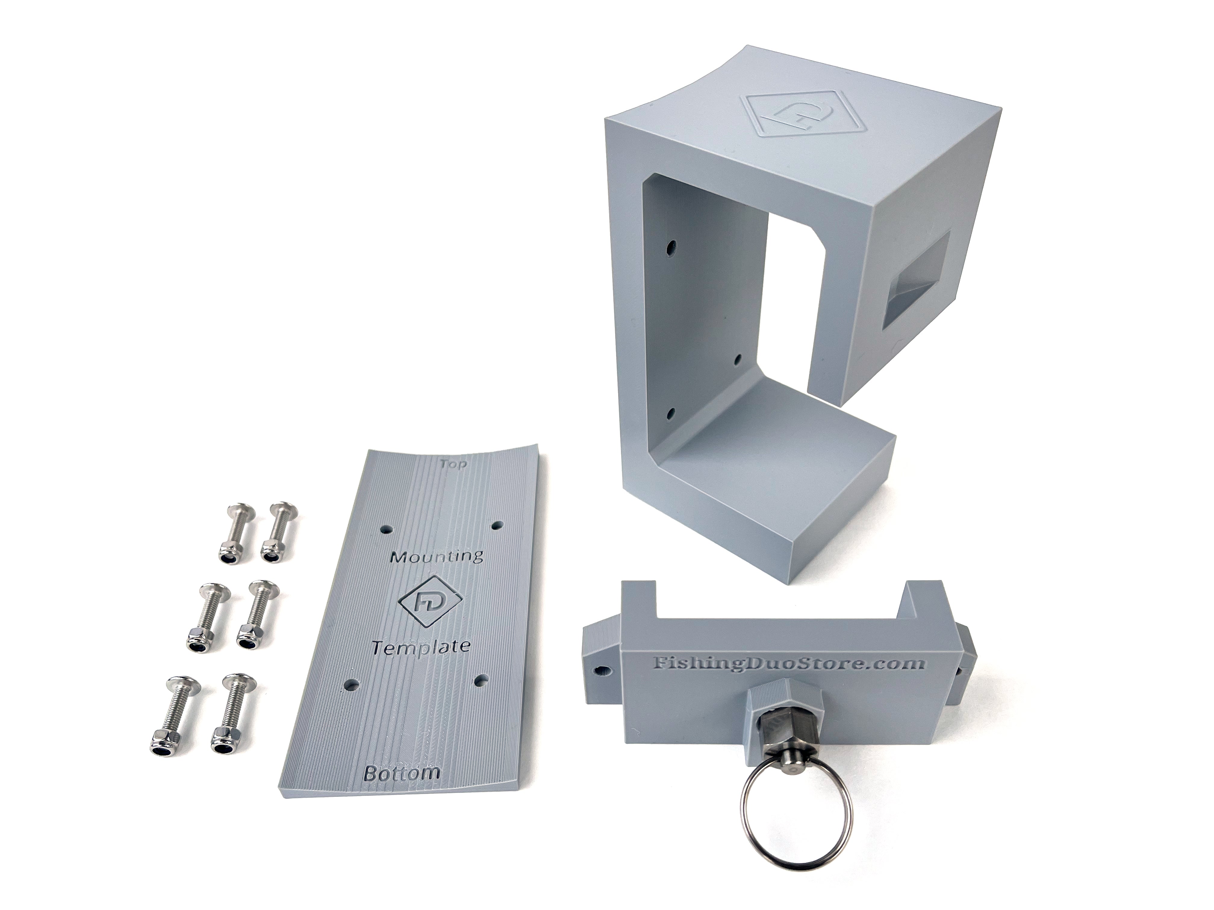 Ice Fishing Sled Bucket Bracket With Locking Clip, All Accessories