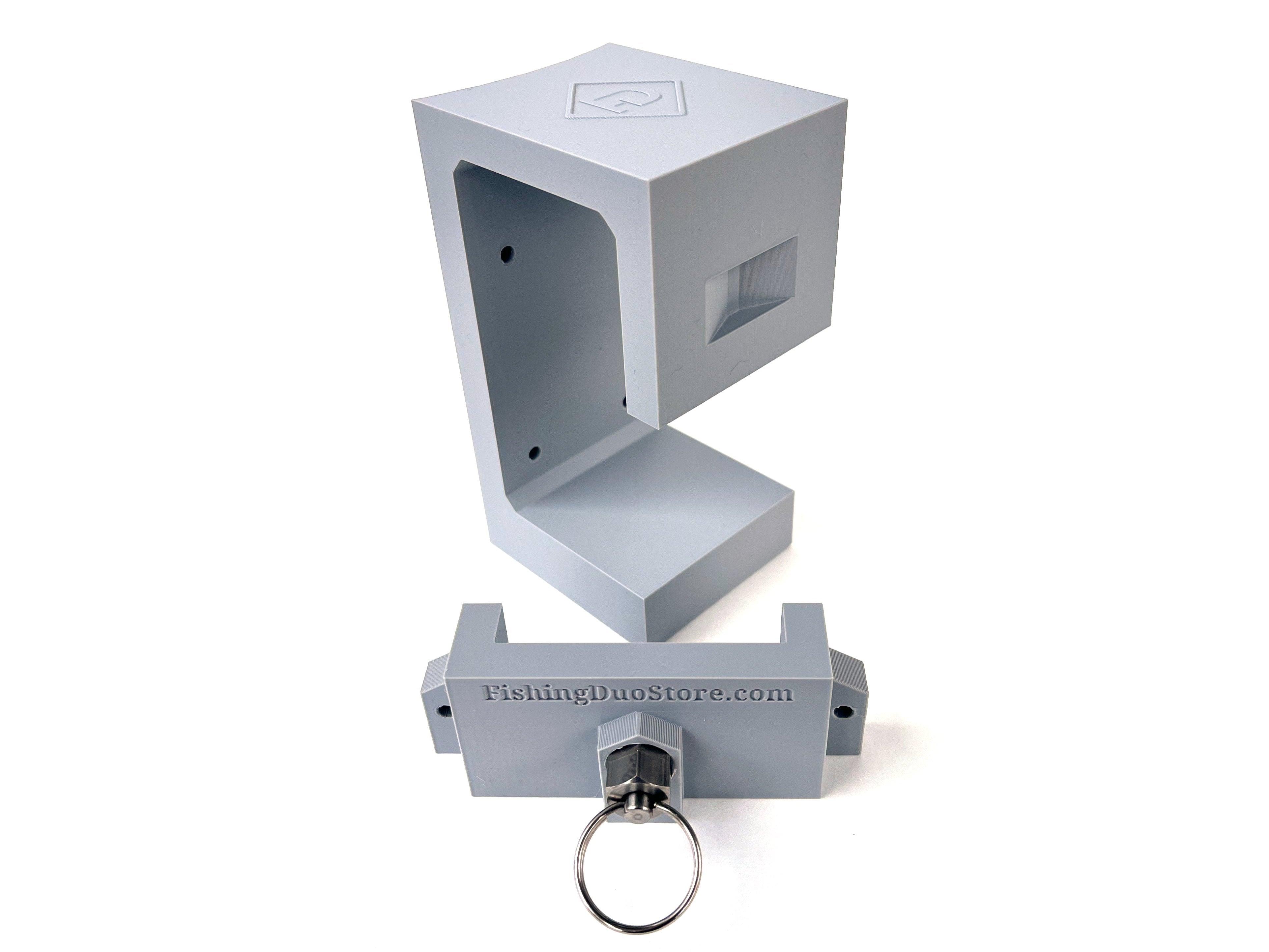 Ice Fishing Sled Bucket Bracket With Locking Clip, Right Side