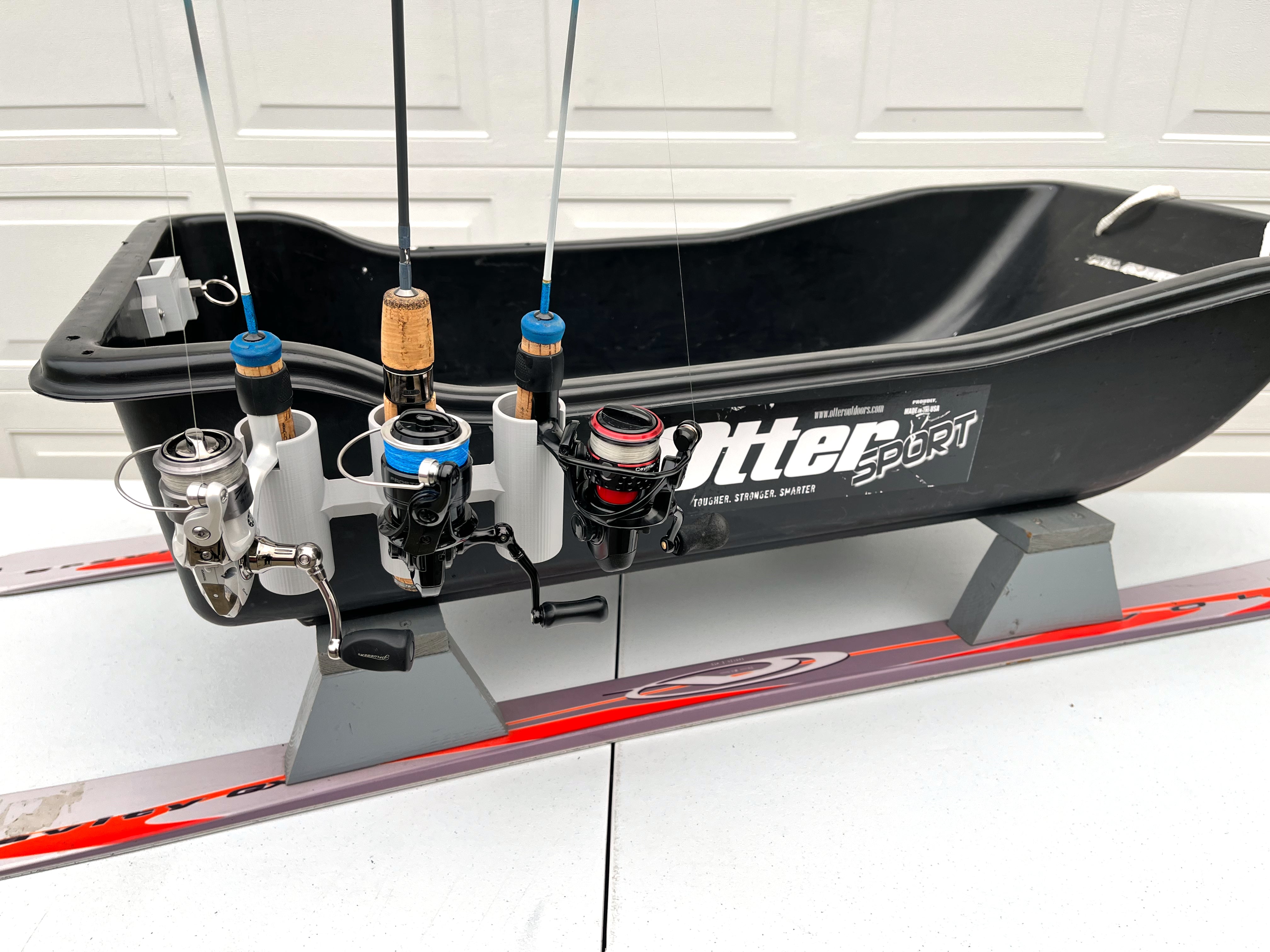 Ice Fishing Sled Rod Holder